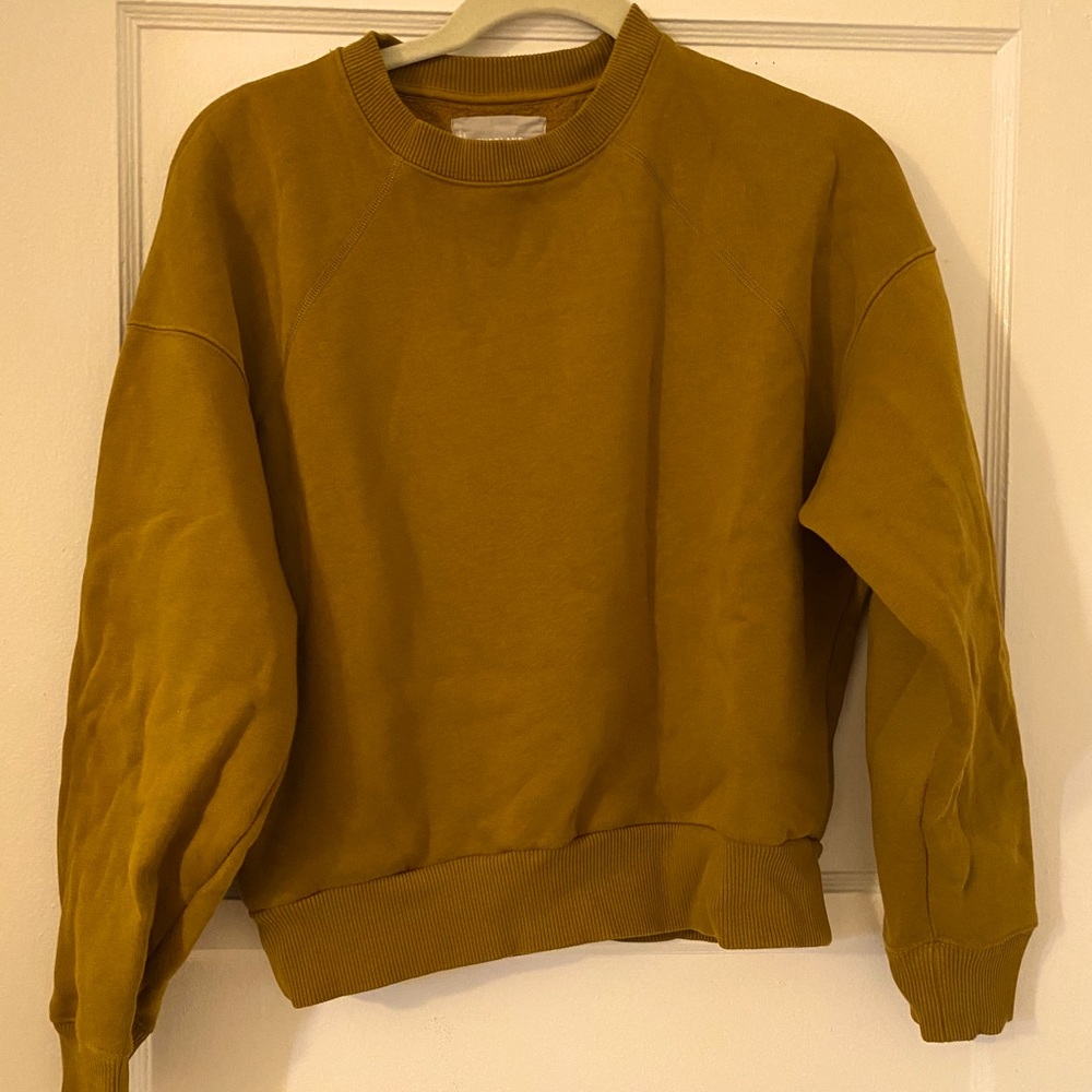 Ever lane sweatshirt in ochre